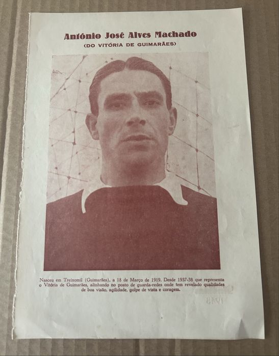 António J A Machado 1948 Vitória Guimarães separata Stadium