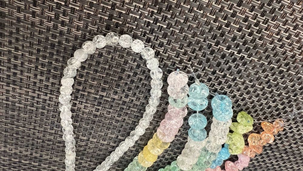 lote 221 pedras naturais/fiadas (semi-preciosas) quartzo Cristal crack