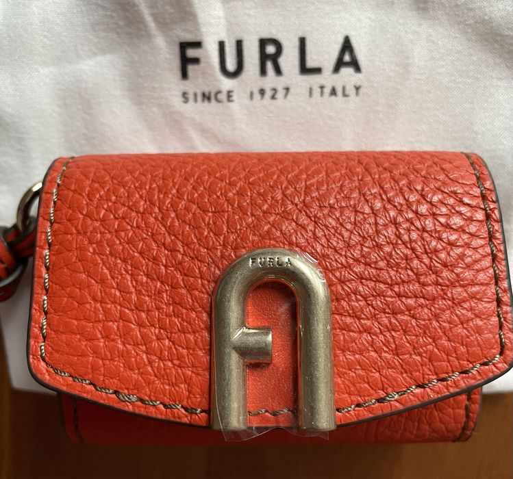 FURLA PRIMULA MINI AIRPODS PRO CASE, кожаный чехол, 100% оригинал