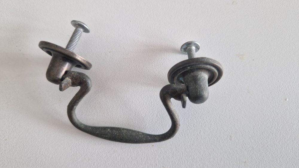 6 puxadores antigos para gavetas