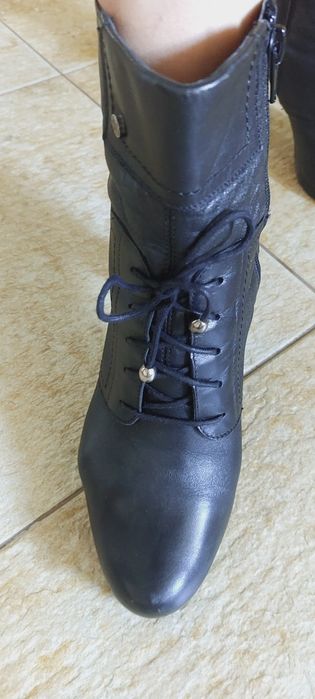 Jak nowe skórzane buty jesienno-zimowe, r. 39, wkładka 25,7cm