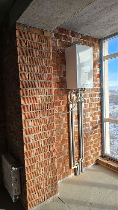 Просторная 2к 75 метров Кирпич. Газ котел