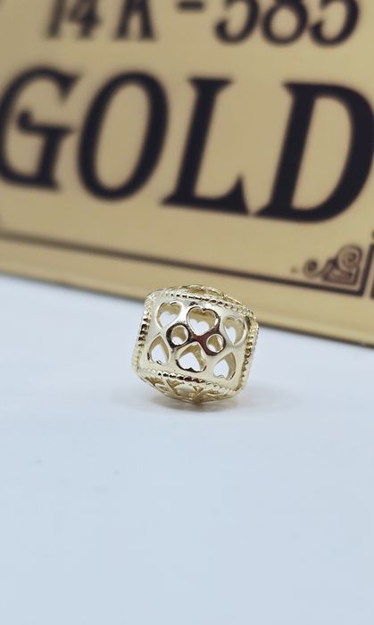 Złoty charms ażurowy próba 585 14k