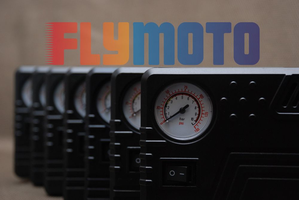 Мото компресор міні для мотоцикла квадроцикла авто електро насос 12V