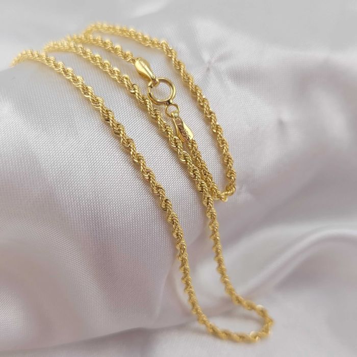 Złoty łańcuszek KORDEL 1,76g PR.585 14K dł. 45cm