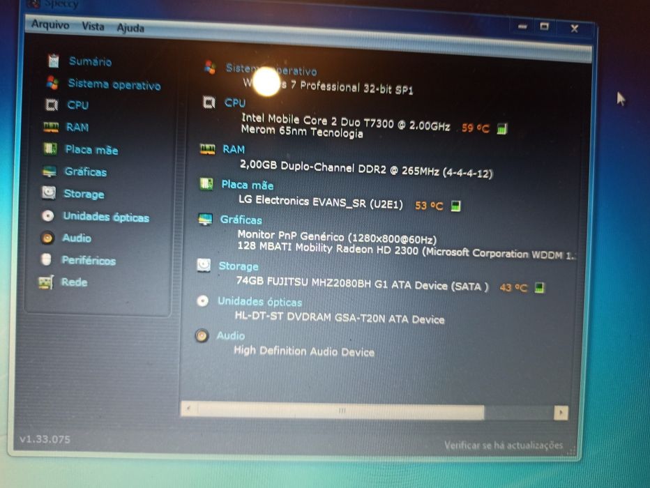 Portátil LG r200