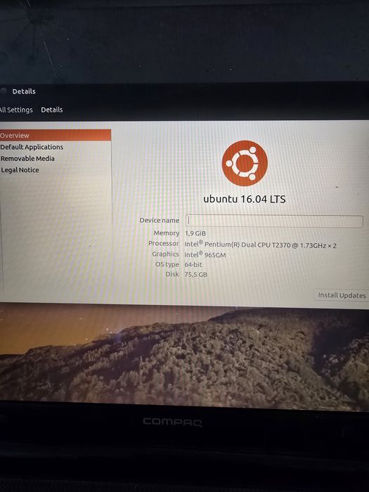 Ноутбук Compaq в гарному косметичному стані