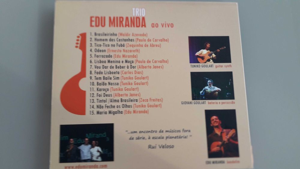 Trio Edu Miranda ao Vivo - CD Novo