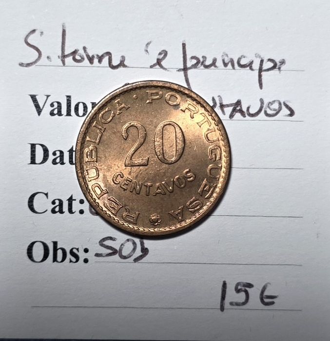 20 centavos 1962 São Tomé e príncipe