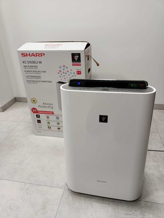 Oczyszczacz powietrza sharp kc-d50euw, nowy filr wodny