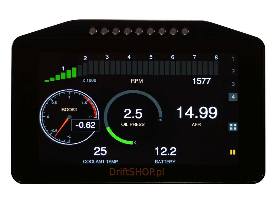 Wyświetlacz DASH 7 – dotykowy, 7-calowy wyświetlacz RWD Power