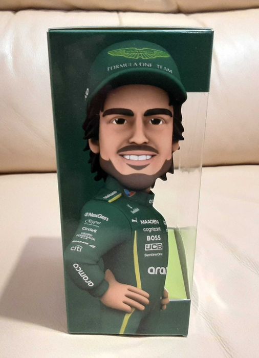Fernando Alonso F1 Aston Martin figura Minix