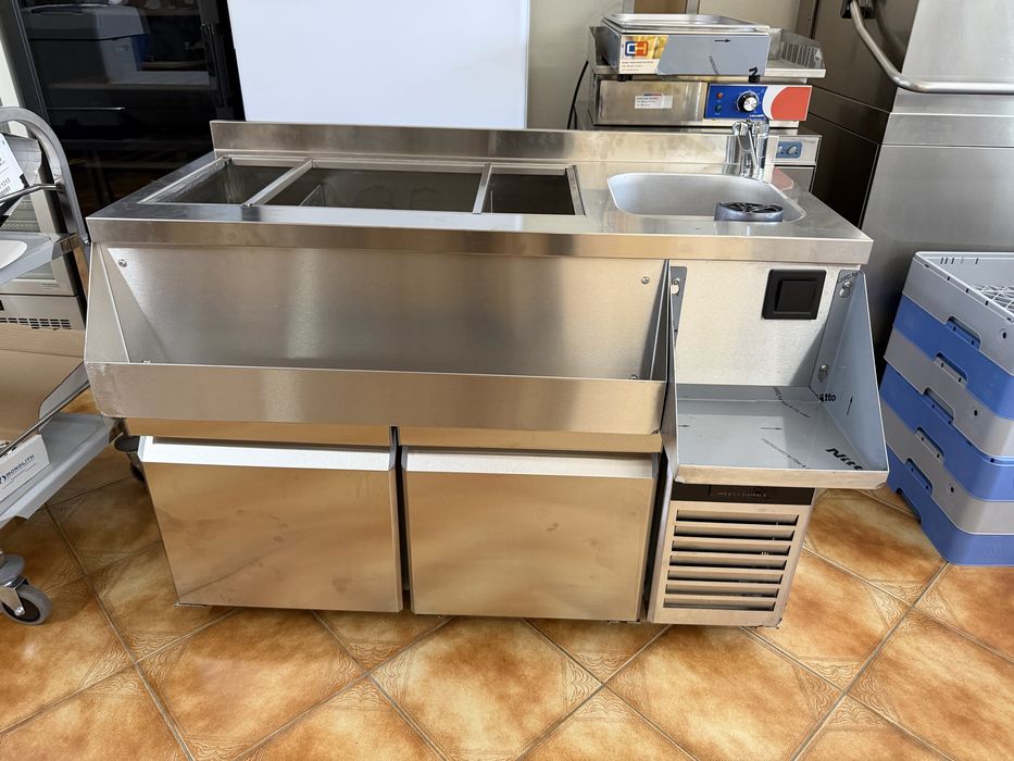 Estação de cocktail Barmen  refrigerada profissional