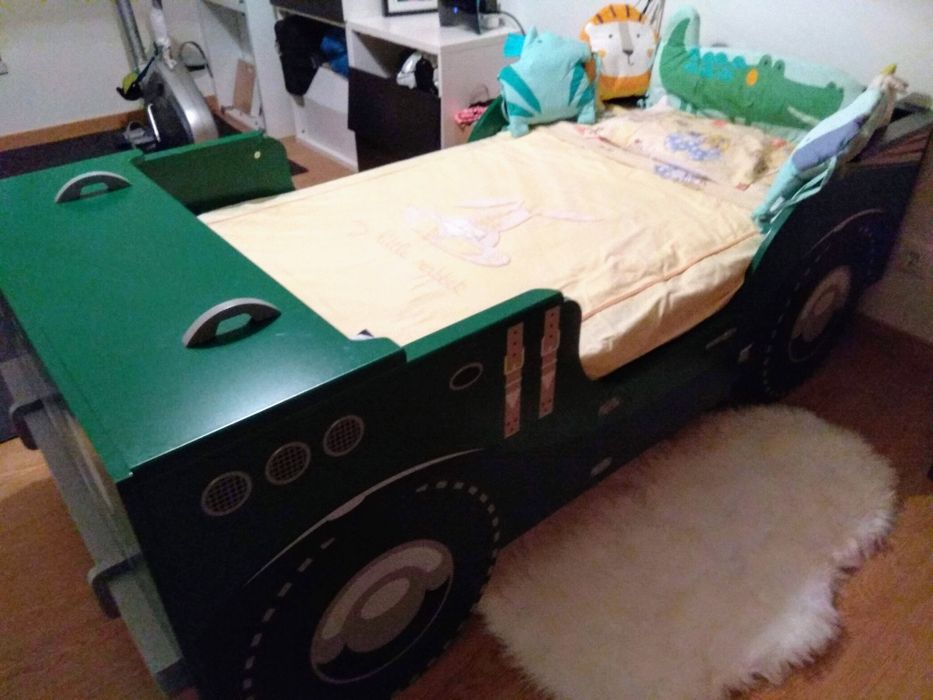 Cama criança jipe safari