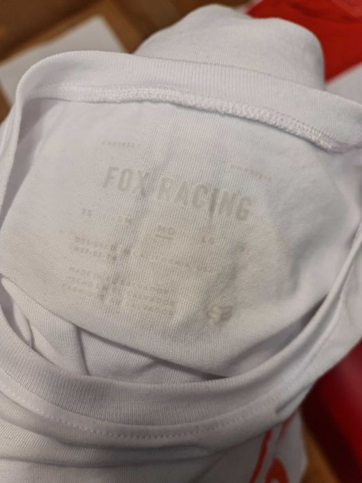 952d Biała Techniczna Koszulka Fox Racing rozmiar M