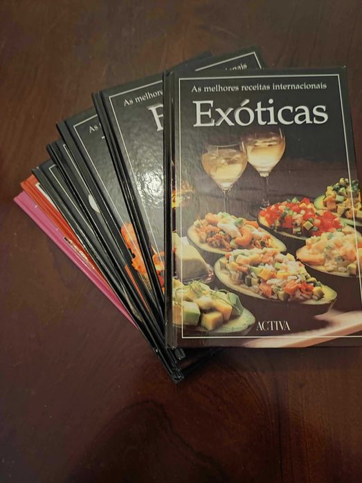 Conjunto de livros de culinária (individuais e coleções)