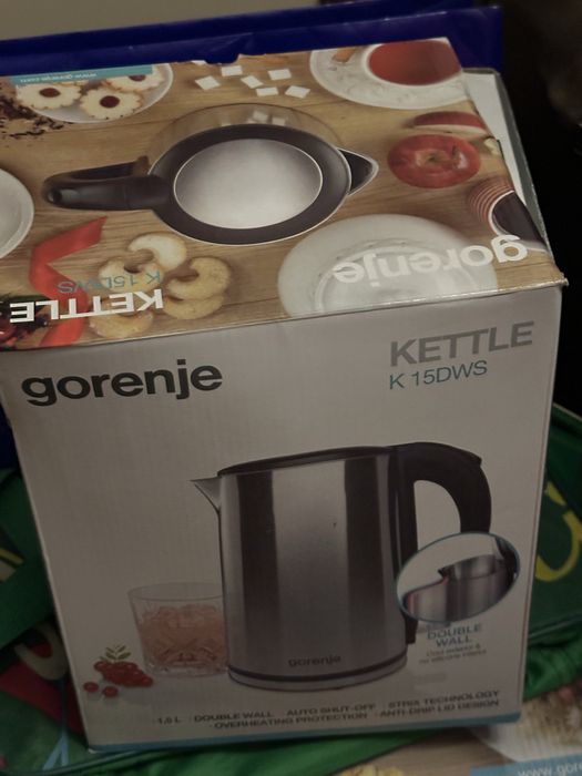 Електрочайник Gorenje K15DWS, 1.5 л, новий.