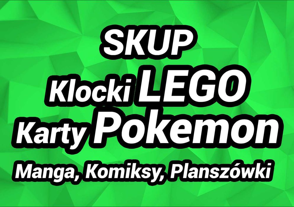 Skup LEGO Klocki Na Kg, Skup Bulku Kart Pokemon, Karty Lorcana One Piece YuGiOh, Kupię Mangi Komiksy Planszówki Gry Planszowe, DUPLO, Manga Warszawa