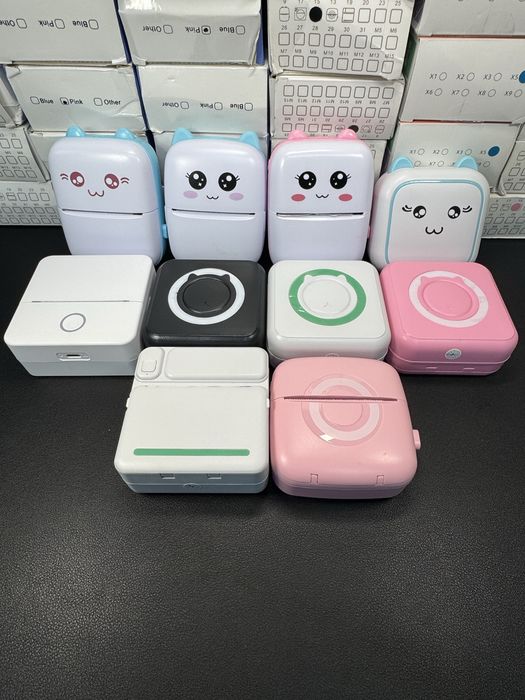 Міні принтер Дитячий принтер Портативний принтер термо міні є папір