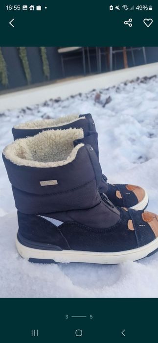 Śniegowce kozaczki 31 czarne misie wodoodporne Bartek