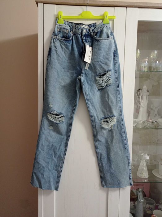 NA- KD spodnie jeansowe damskie