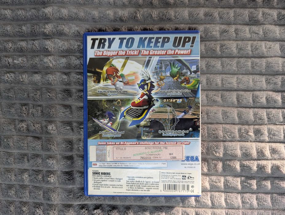 Sonic Riders - PS2 (Completo / Edição Nacional)
