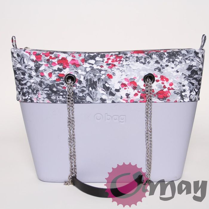 organizer do OBAG URBAN +OPASKA kwiaty akwarelowe róż szary VIP OMAY