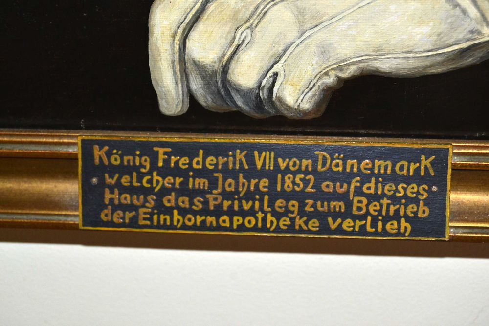 Imponente Pintura a Oleo, Rei Frederico VII da Dinamarca
