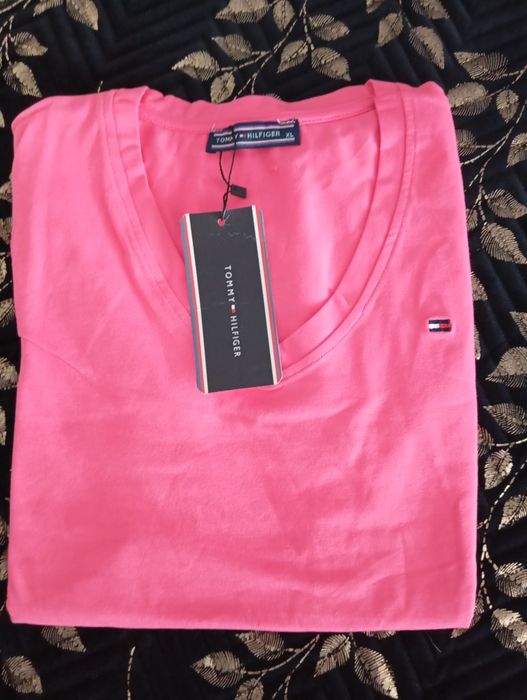 T-shirt damski XL róż Tommy