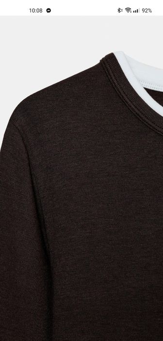 Лонгслів шоколадного кольору Zara