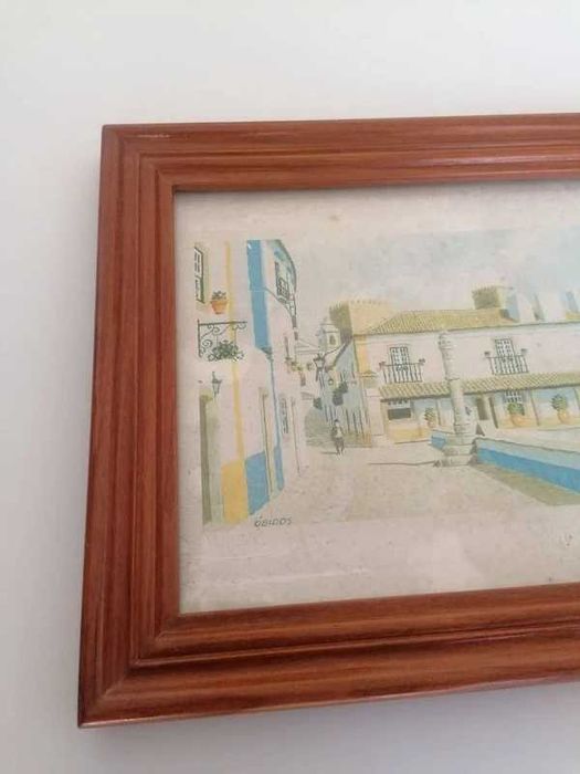 Quadro Moldura Óbidos Antigo Fotografia Frame