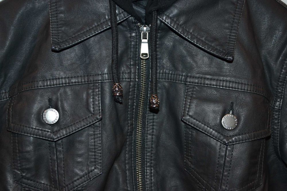 ESCALIER Kurtka Damska M Ramoneska z odpinanym kapturem