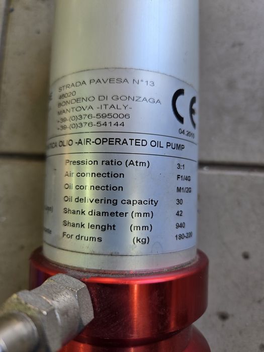 Bomba pneumática óleo Meclube 1195