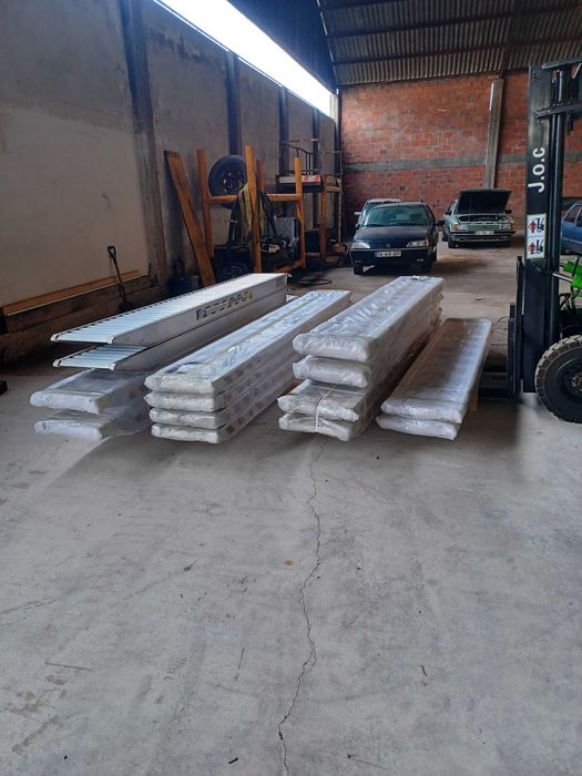 Rampas de alumínio de várias toneladas