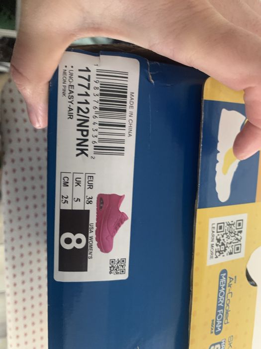 Skechers Uno Slip-Ins — Rosa Fúcsia tamanho 38