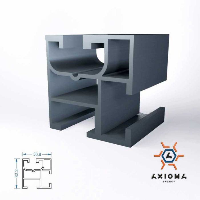 Профіль для сонячних панелей алюмінієвий (анодований)