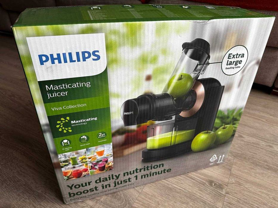 Wyciskarka wolnoobrotowa PHILIPS HR1888/70 – nowa, nieużywana