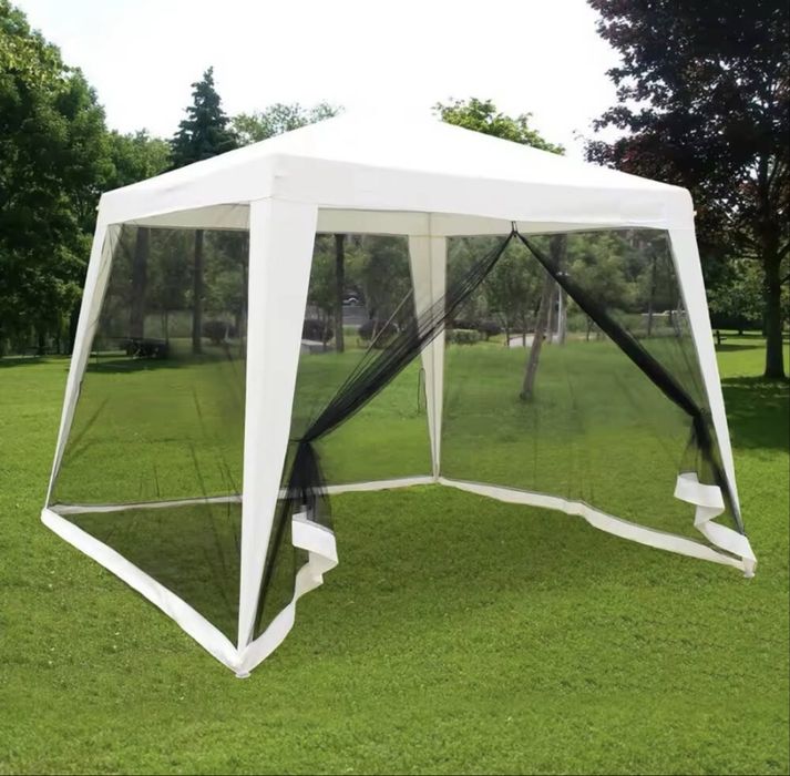 Садовий павільйон 3х3 м з москітною сіткою, шатер, намет, палатка