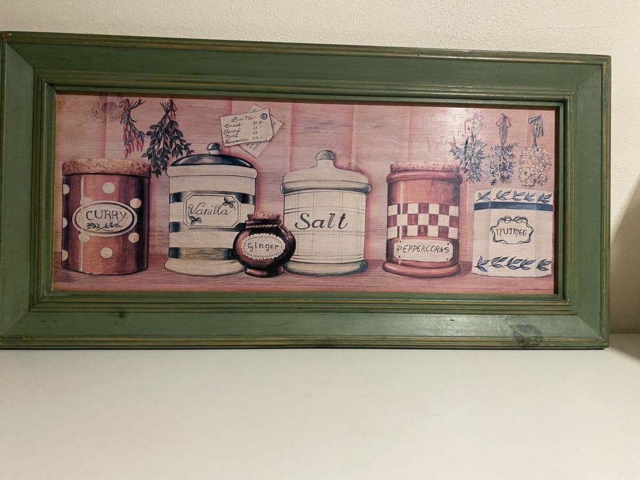 Quadro de parede para cozinha.