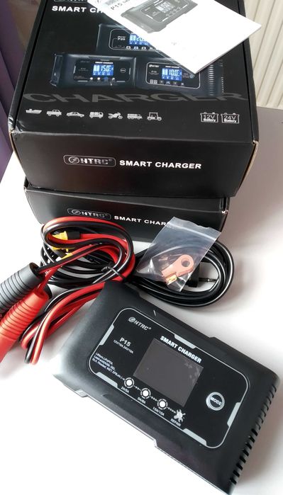 Зарядное бустер 25А, 20А, 15А устройство FOXSUR, НТRC, 12в/24в LiFePo4