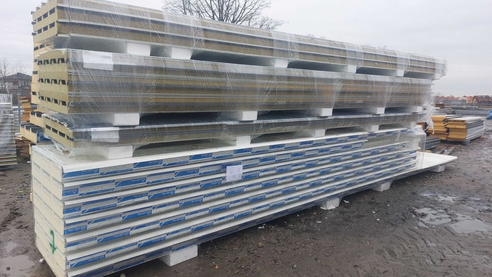 Płyta dachowa warstwowa 100mm grubość ii GAT WEŁNA P.POŻ