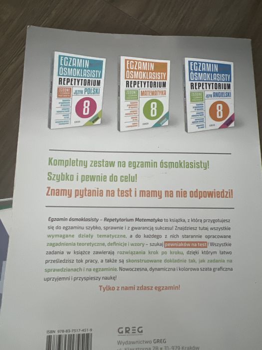 Repetytorium matematyka e8