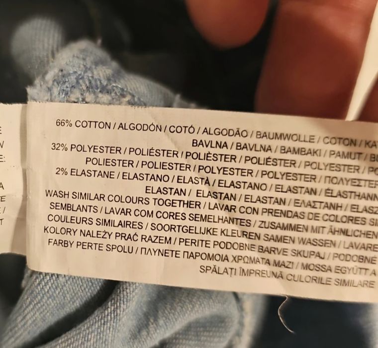 Primark jeansy na gumce 104 elastyczne jasny niebieski