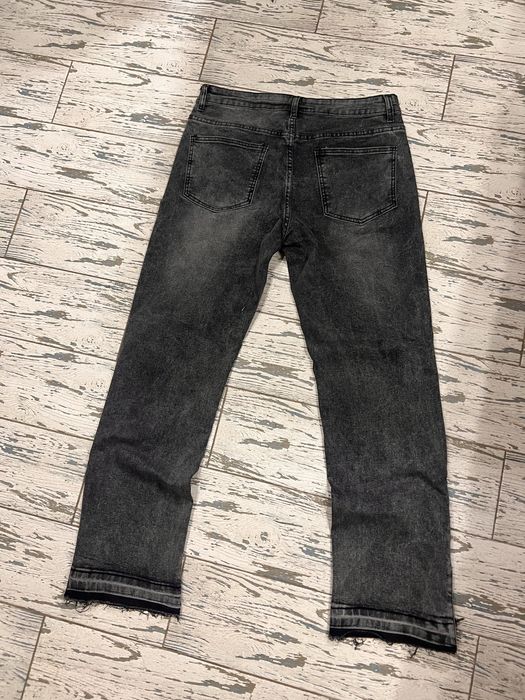 flared jeans black чорні