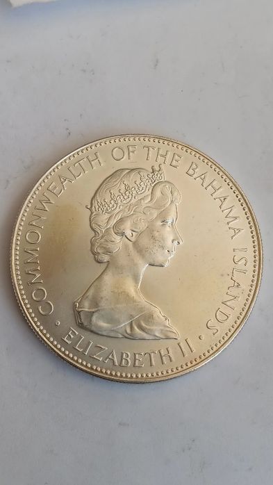 Moeda prata 925.de five dólares 1971. Islândia