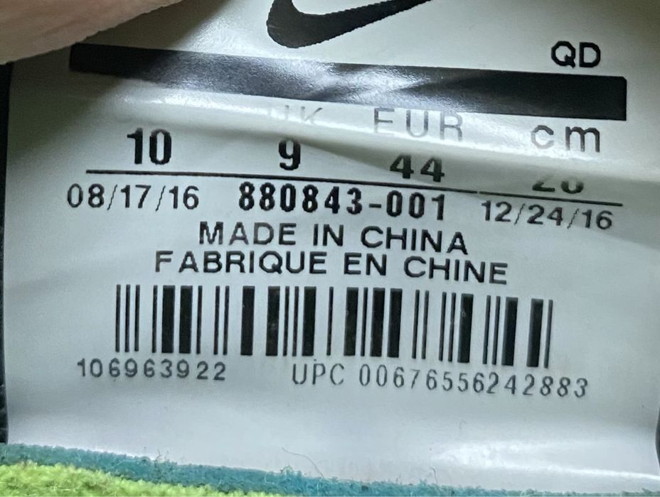 Кроссовки Nike Free Run Flyknit размер 44 стелька 28