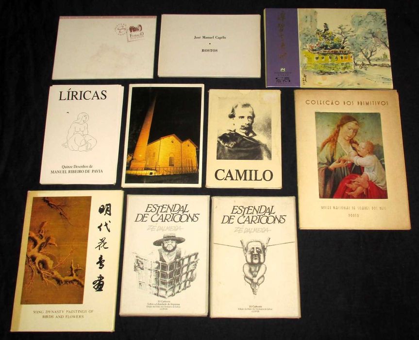 Colecções de Postais Desenhos e Gravuras Vintage
