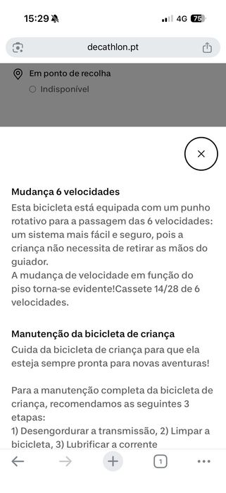 Bicicleta criança