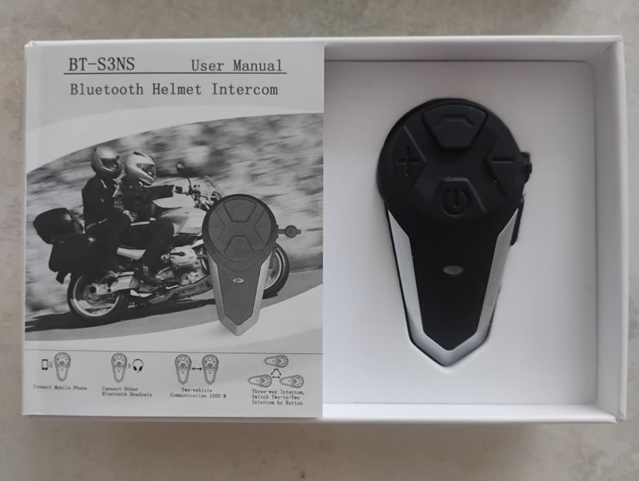 Interkom Bluetooth do kasku motocyklowego – NOWY