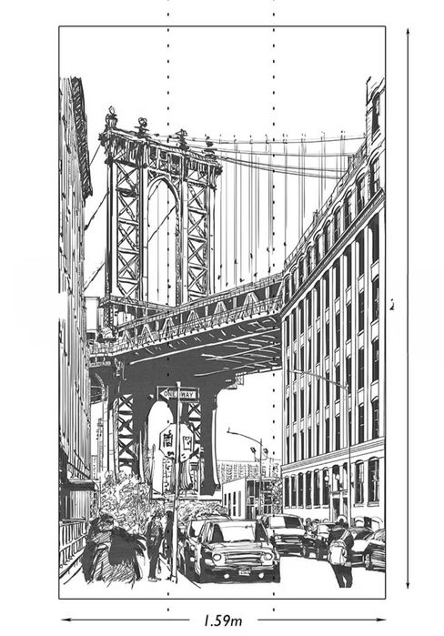 Tapeta panoramiczna, mural